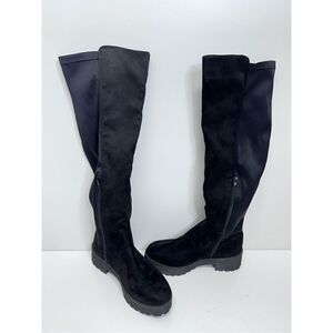 Dirty Laundry Knee High Boots Womens Black Platform Size 6.5
